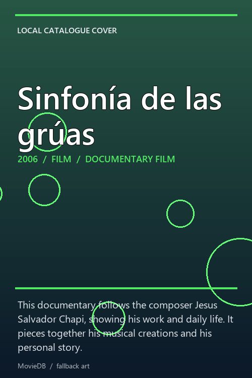 Sinfonía de las grúas poster
