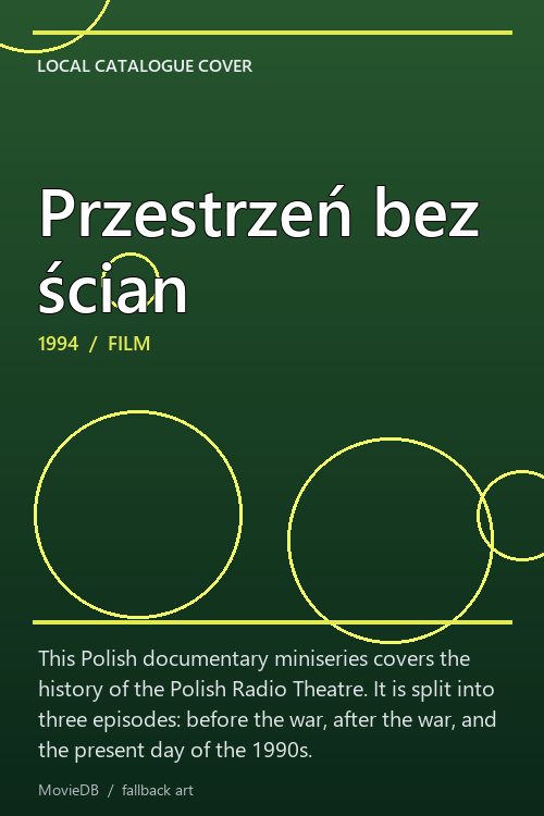 Przestrzeń bez ścian poster