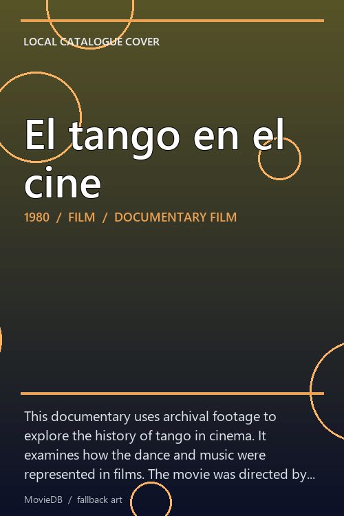 El tango en el cine poster