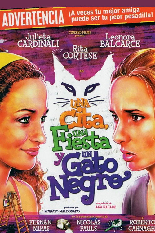Una cita, una fiesta y un gato negro poster