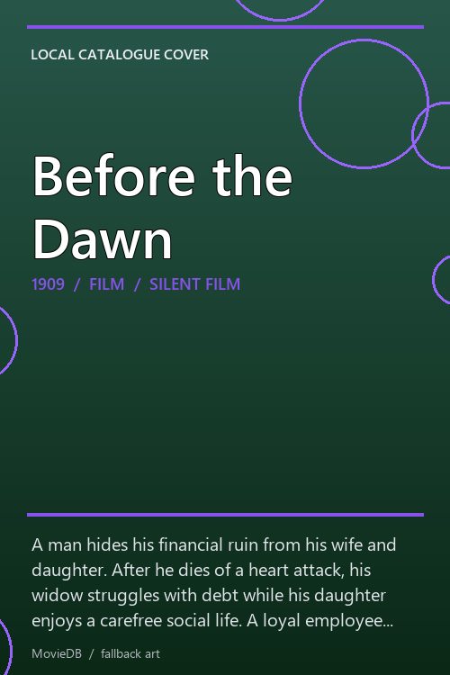 Before the Dawn poster