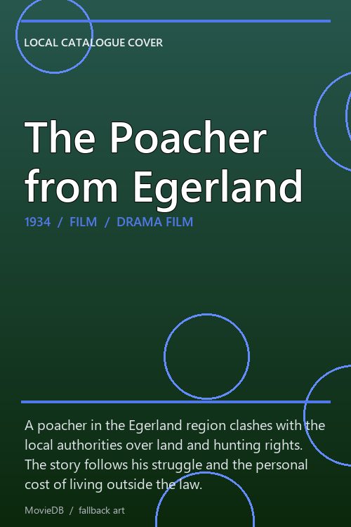 The Poacher from Egerland poster