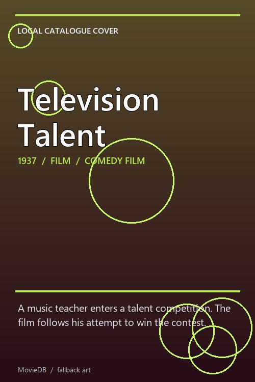 Television Talent poster