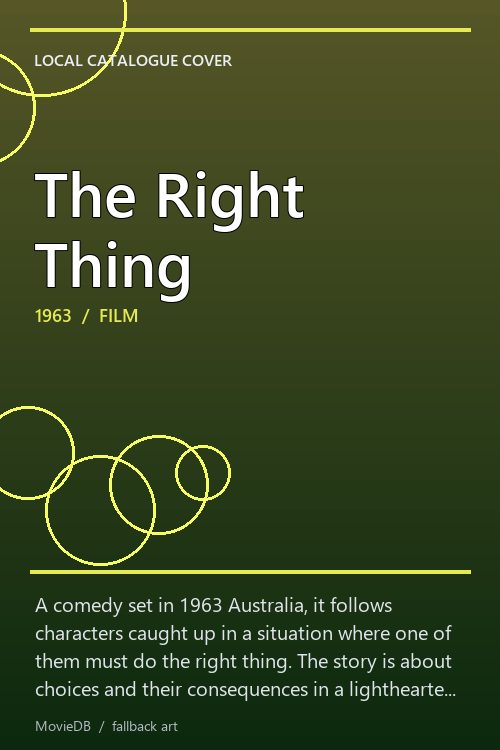 The Right Thing poster