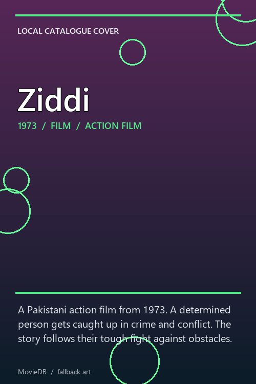 Ziddi poster