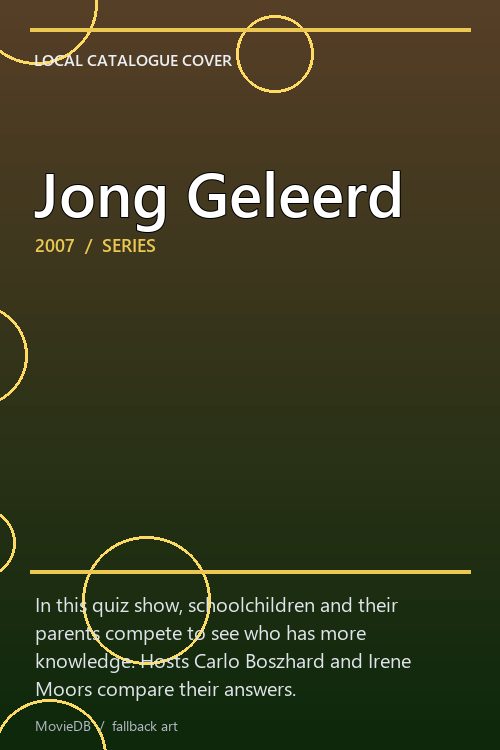 Jong Geleerd poster