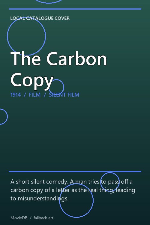 The Carbon Copy poster