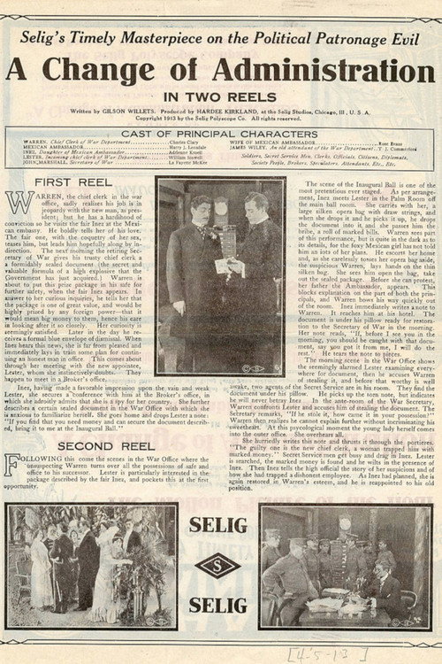 A Change of Administration poster