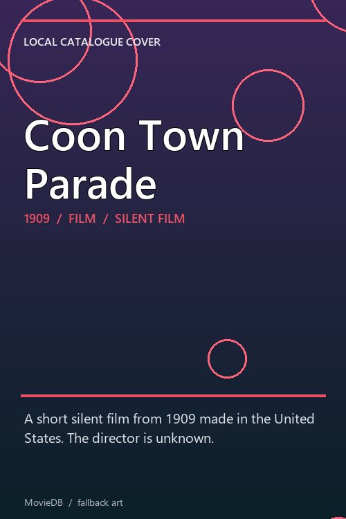 Coon Town Parade poster