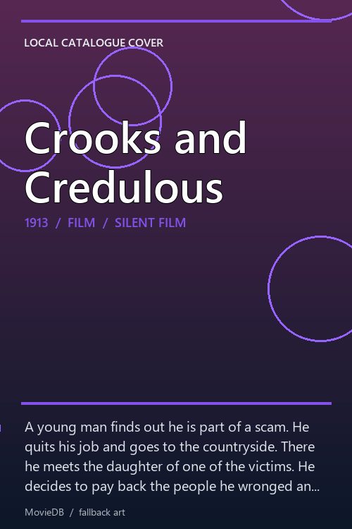 Crooks and Credulous poster