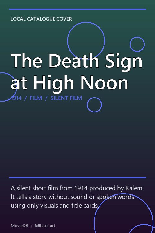 The Death Sign at High Noon poster