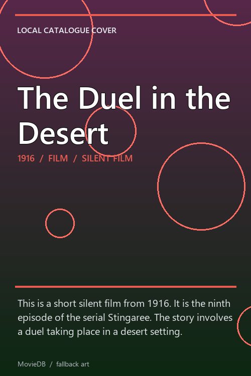 The Duel in the Desert poster