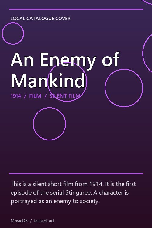 An Enemy of Mankind poster
