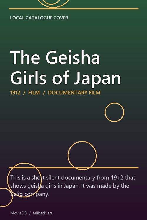 The Geisha Girls of Japan poster