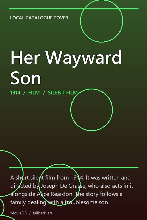 Her Wayward Son poster