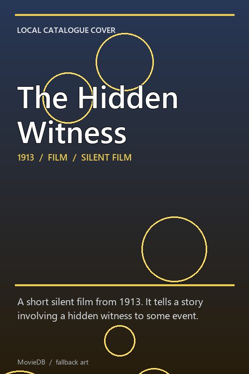 The Hidden Witness poster