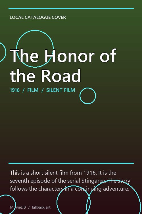 The Honor of the Road poster