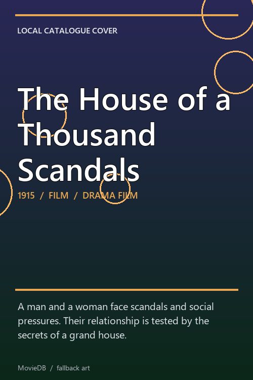 The House of a Thousand Scandals poster