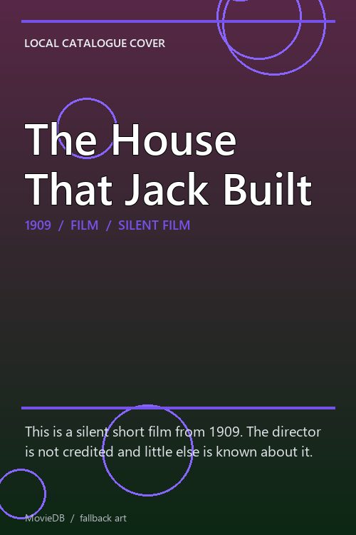 The House That Jack Built poster