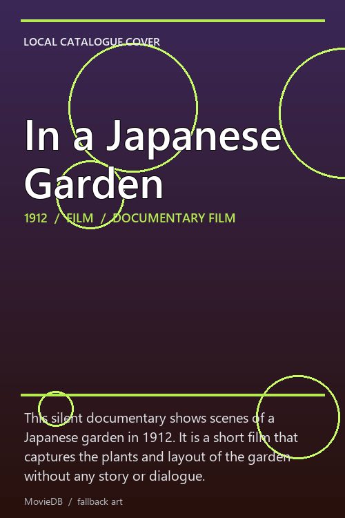 In a Japanese Garden poster