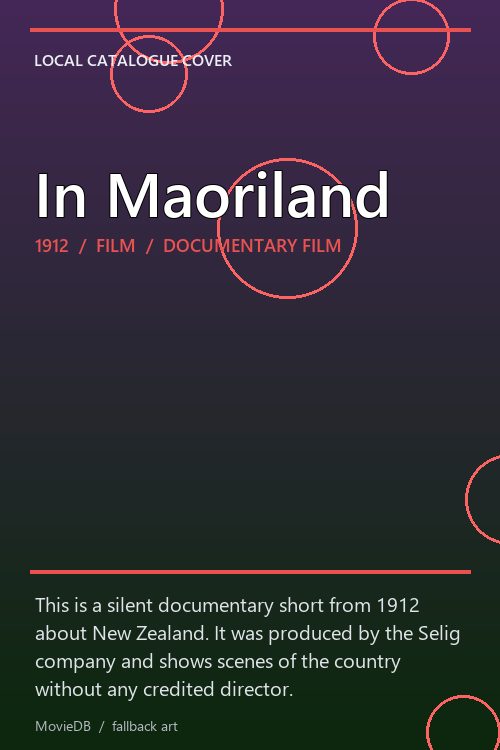 In Maoriland poster