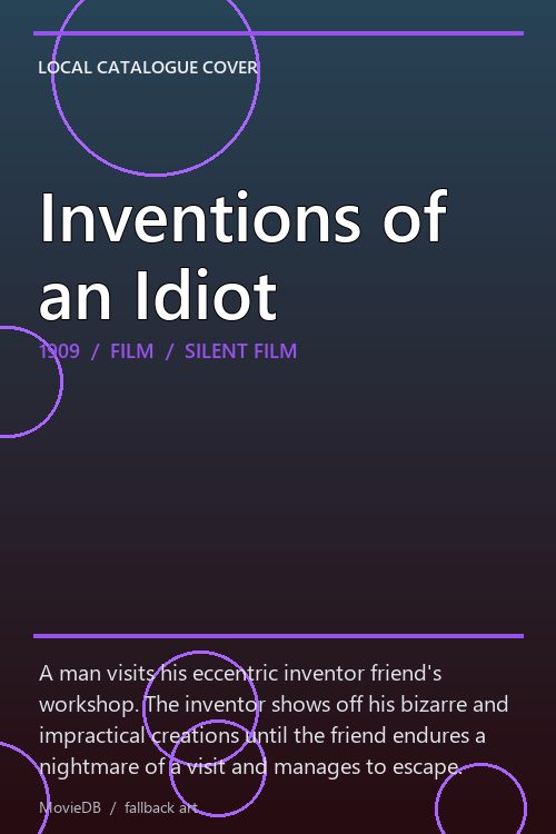 Inventions of an Idiot poster