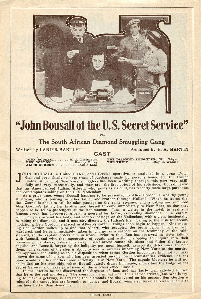 John Bousall of the U.S. Secret Service poster
