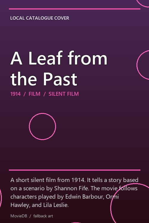 A Leaf from the Past poster