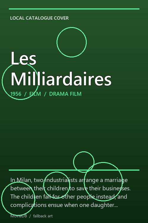 Les Milliardaires poster