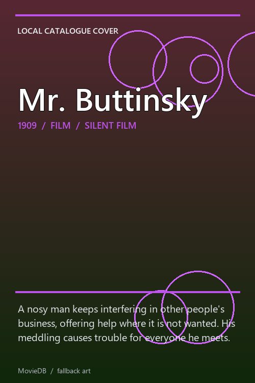 Mr. Buttinsky poster