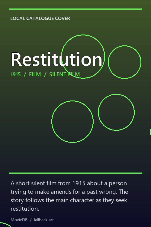 Restitution poster