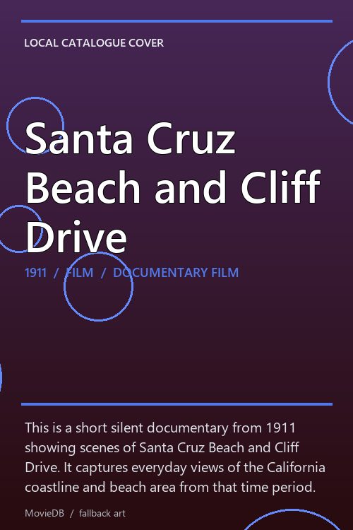 Santa Cruz Beach and Cliff Drive poster