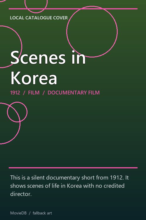 Scenes in Korea poster