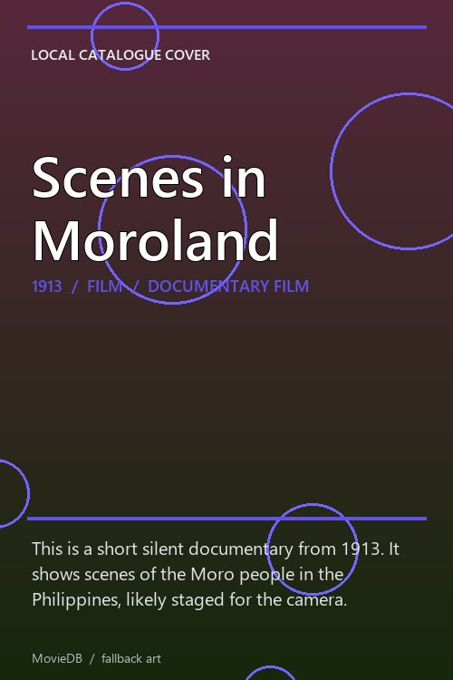 Scenes in Moroland poster