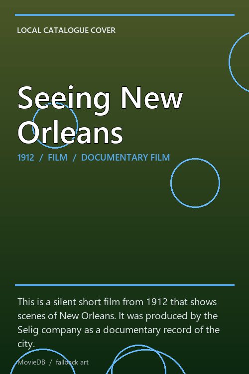 Seeing New Orleans poster