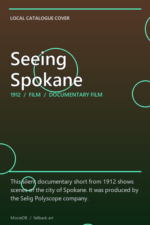 Seeing Spokane poster