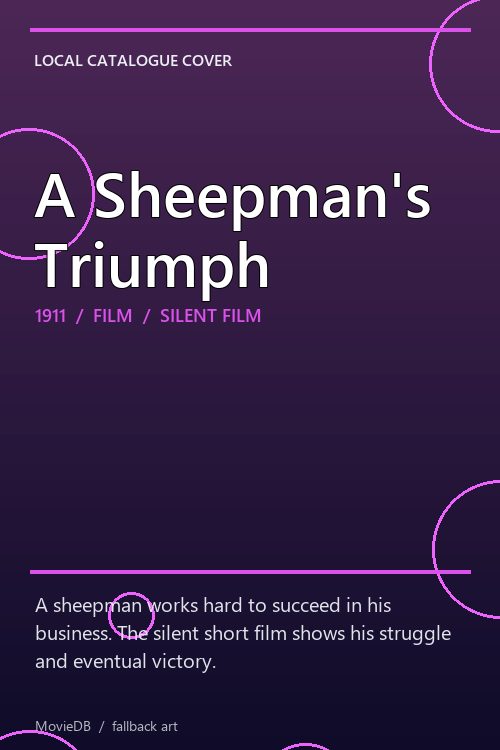 A Sheepman's Triumph poster