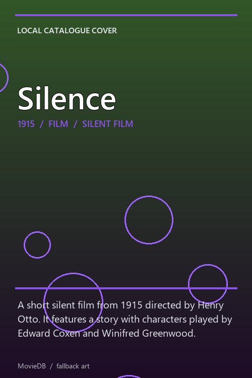 Silence poster