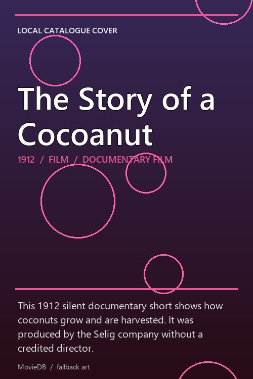 The Story of a Cocoanut poster