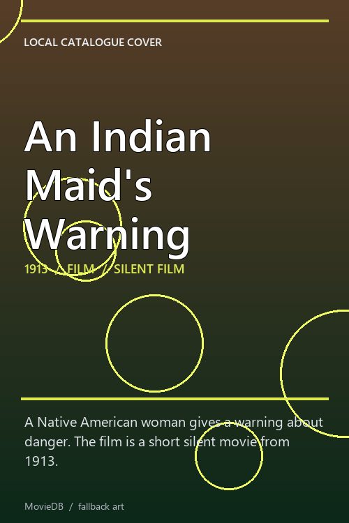 An Indian Maid's Warning poster