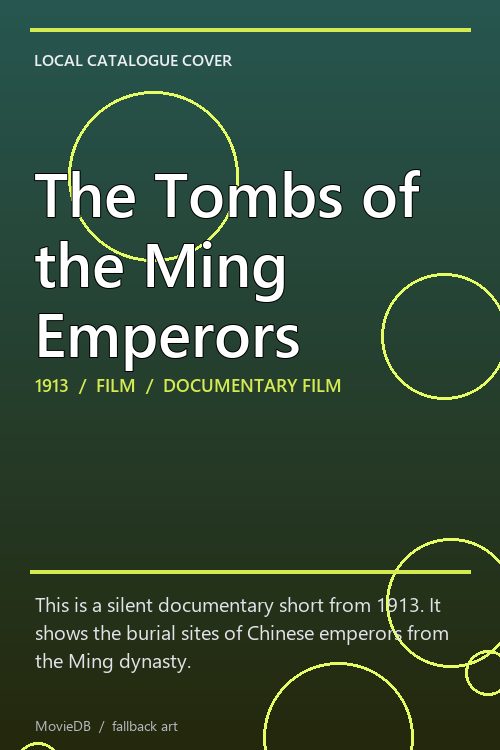 The Tombs of the Ming Emperors poster