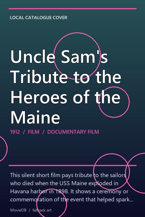 Uncle Sam's Tribute to the Heroes of the Maine poster