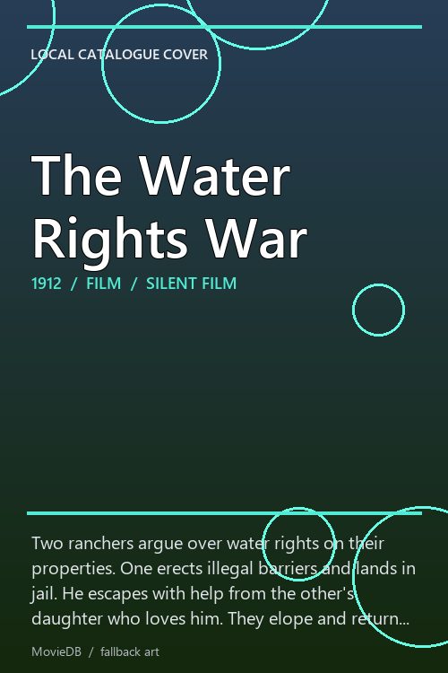 The Water Rights War poster