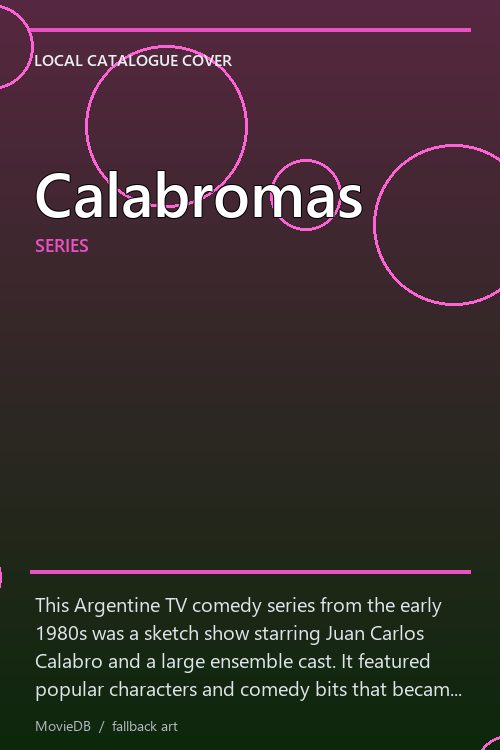 Calabromas poster