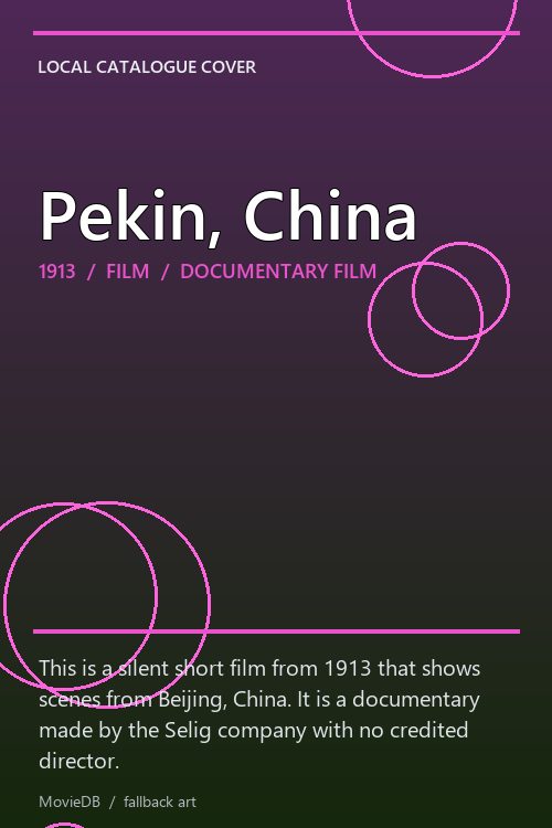 Pekin, China poster