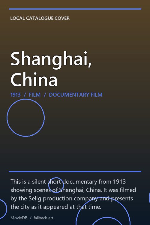 Shanghai, China poster