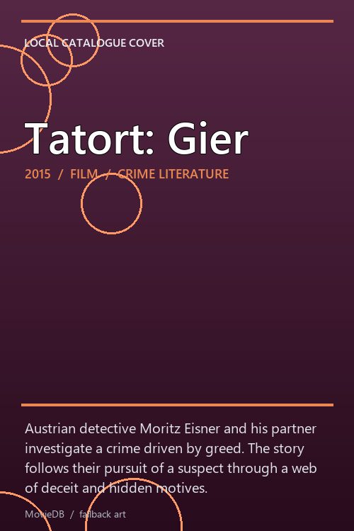 Tatort: Gier poster