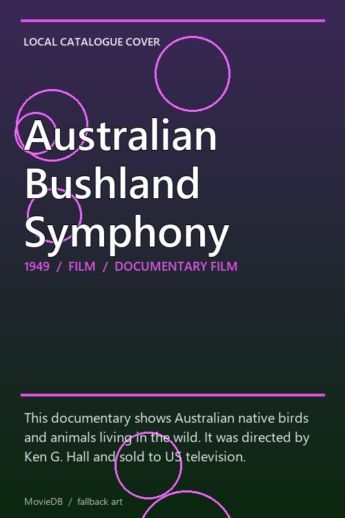 Australian Bushland Symphony poster