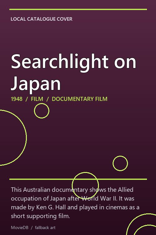 Searchlight on Japan poster