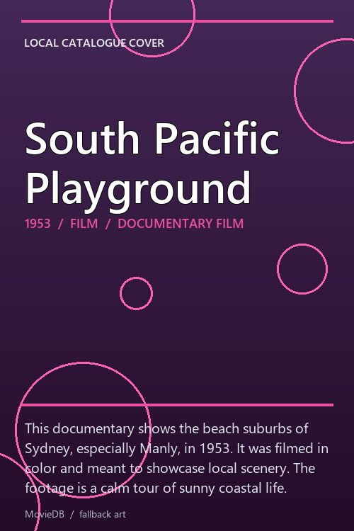 South Pacific Playground poster